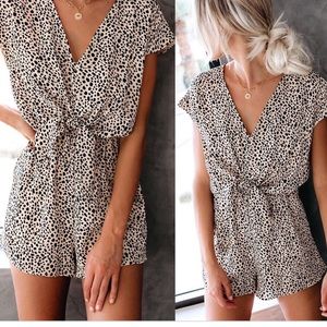 Spirit Animal Front Tie Romper